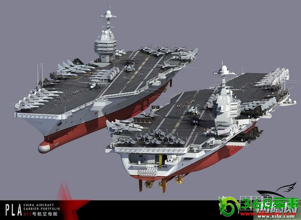 解放军终极航母精美CG